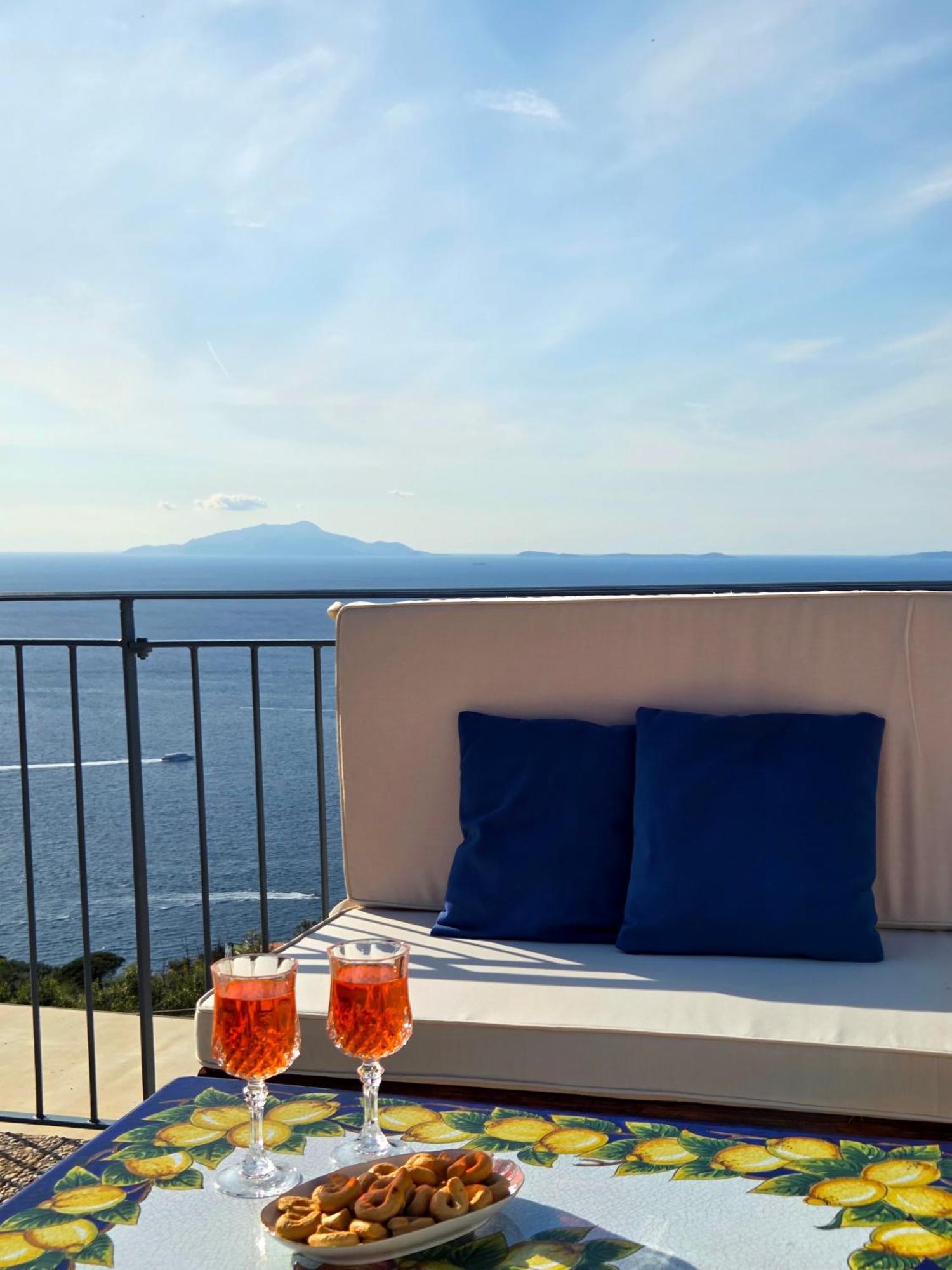 Sun & Relax, Relaxing Location With Seaview Villa Massa Lubrense Exterior foto