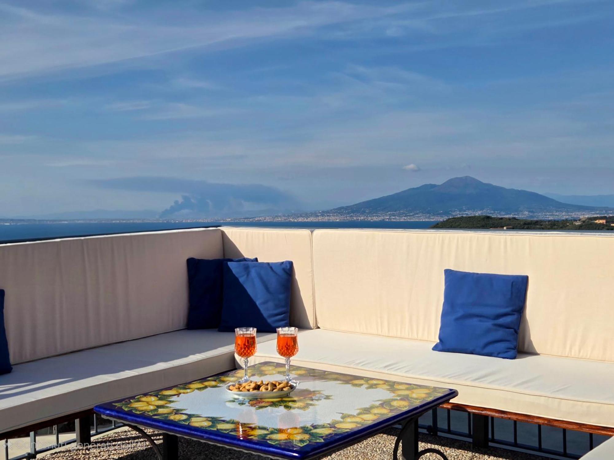 Sun & Relax, Relaxing Location With Seaview Villa Massa Lubrense Exterior foto