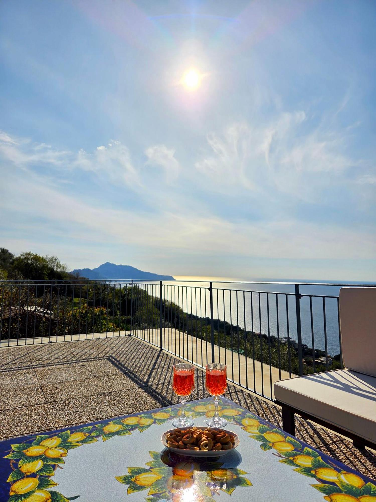 Sun & Relax, Relaxing Location With Seaview Villa Massa Lubrense Exterior foto