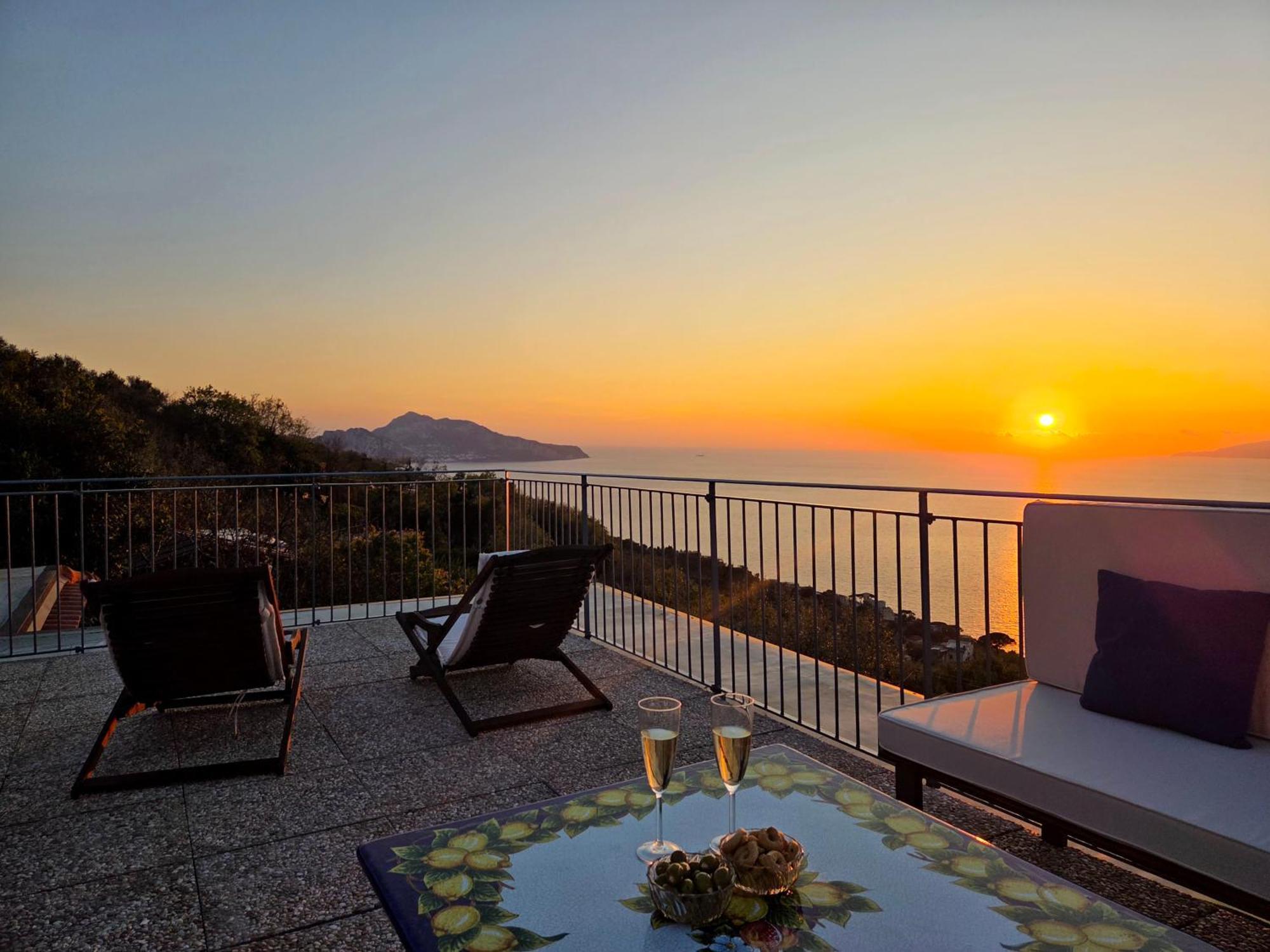 Sun & Relax, Relaxing Location With Seaview Villa Massa Lubrense Exterior foto