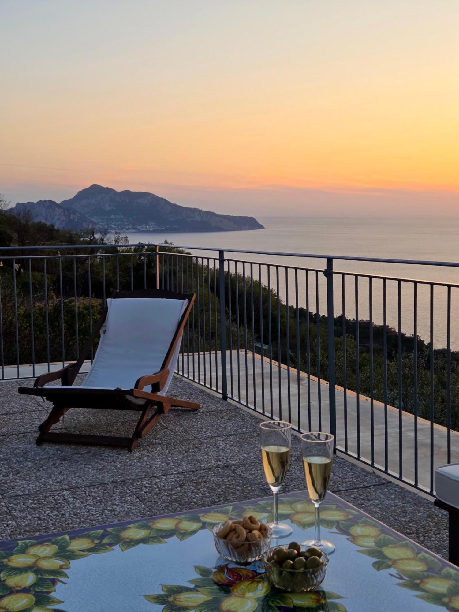 Sun & Relax, Relaxing Location With Seaview Villa Massa Lubrense Exterior foto